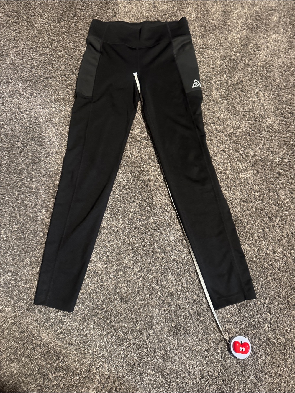 Kids Black Nike ACG Running / Exercise Tights with Side Pockets -